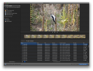 Final Cut Pro X's unified Import dialog