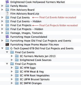 Event Manager X recreates the missing folders so further updates can be done in a controlled manner.